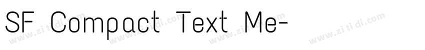 SF Compact Text Me字体转换